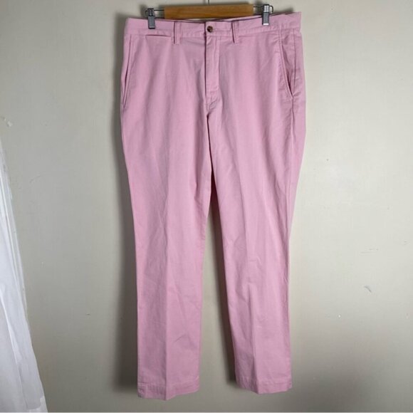 Polo Ralph Lauren Men’s Washed Stretch Straight Chino Pant Carmel Pink 34/32 - Picture 3 of 16